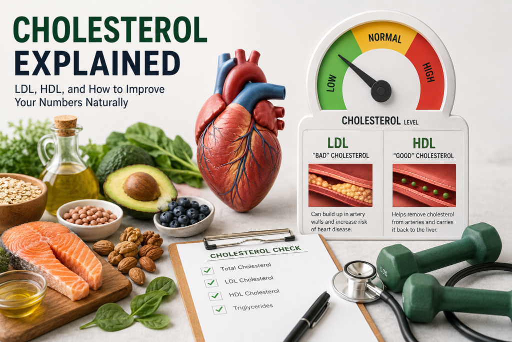 Cholesterol Explained: LDL, HDL, and How to Improve Your Numbers Naturally