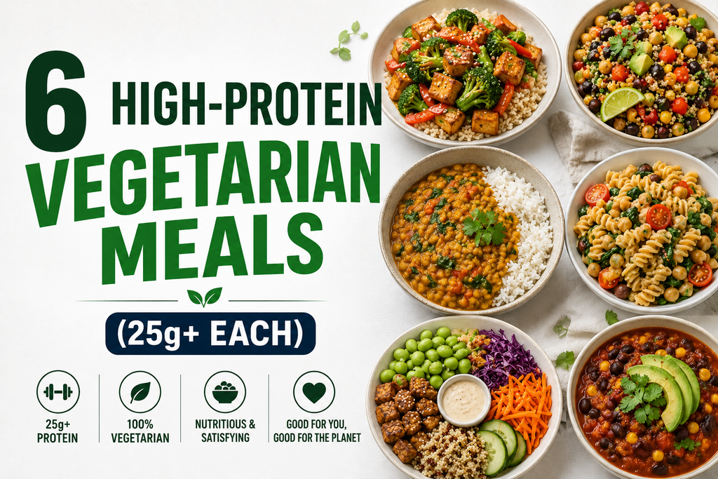 high-protein vegetarian meals tofu lentils