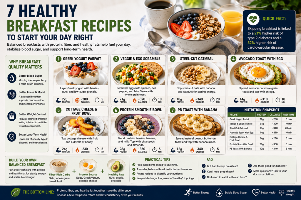 7 Healthy Breakfast Recipes to Start Your Day Right