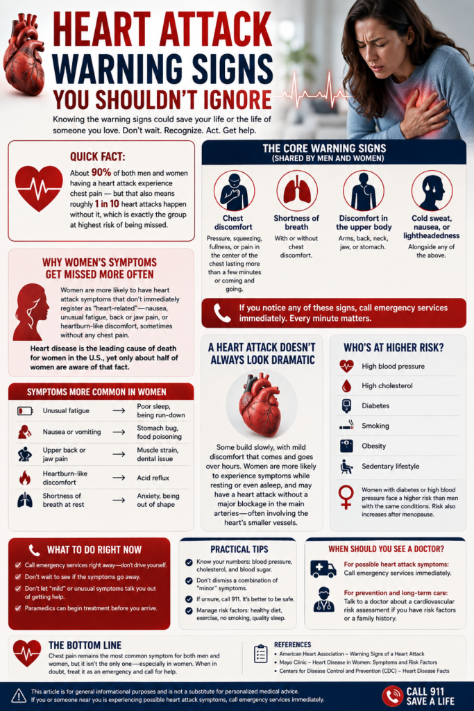 Heart Attack Warning Signs You Shouldn’t Ignore