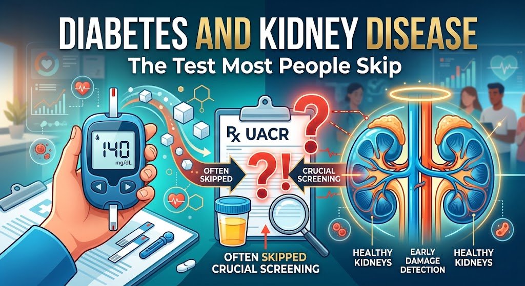 diabetes and kidney disease urine ACR test